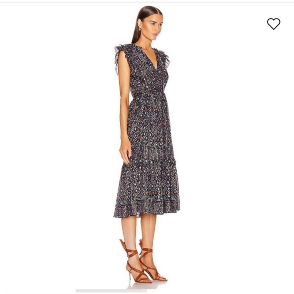 Ulla Johnson | Linnea Midi Dress Size 8 - Picture 1 of 16